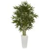 6' Bamboo Artificial Tree In White Tower Planter -Artificial Flowers Sale artificial 6 bamboo artificial tree in white tower planter nearly natural 554917