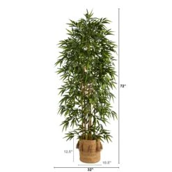 6' Bamboo Artificial Tree With 1024 Bendable Branches In Handmade Natural Jute Planter With Tassels 7 6' Bamboo Artificial Tree With 1024 Bendable Branches In Handmade Natural Jute Planter With Tassels -Artificial Flowers Sale artificial 6 bamboo artificial tree with 1024 bendable branches in handmade natural jute planter with tassels nearly natural 101310