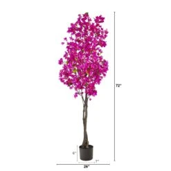 6’ Bougainvillea Artificial Tree -Artificial Flowers Sale artificial 6 bougainvillea artificial tree nearly natural 337685