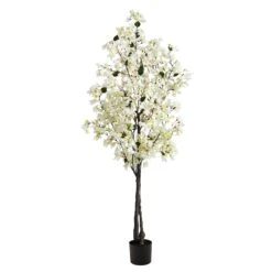 6’ Bougainvillea Artificial Tree -Artificial Flowers Sale artificial 6 bougainvillea artificial tree nearly natural white 953561