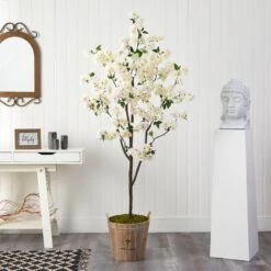 6’ Cherry Blossom Artificial Tree In Farmhouse Planter -Artificial Flowers Sale artificial 6 cherry blossom artificial tree in farmhouse planter nearly natural 965227