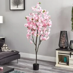 6’ Cherry Blossom Artificial Tree -Artificial Flowers Sale artificial 6 cherry blossom artificial tree nearly natural 466784