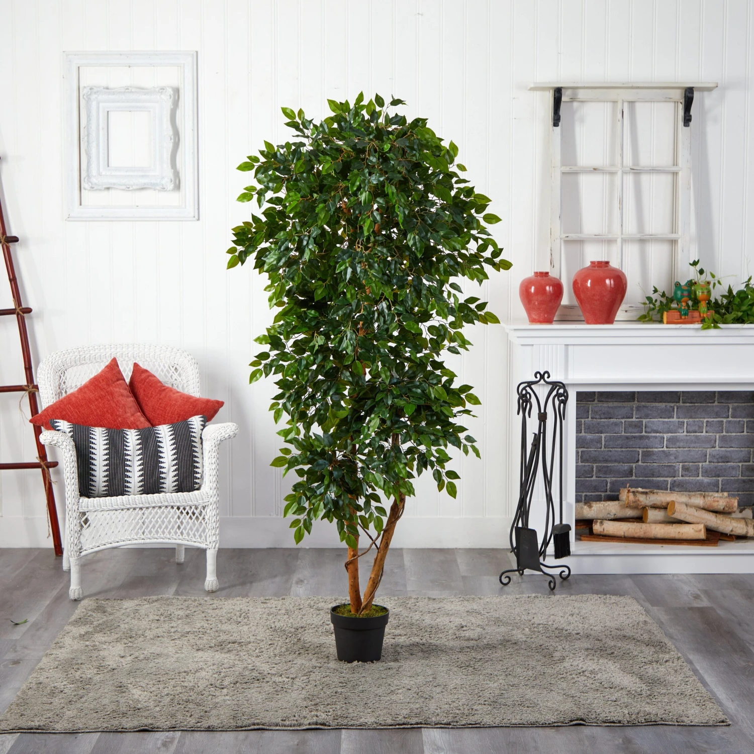 6’ Elegant Ficus Artificial Tree 5 6’ Elegant Ficus Artificial Tree - Image 3