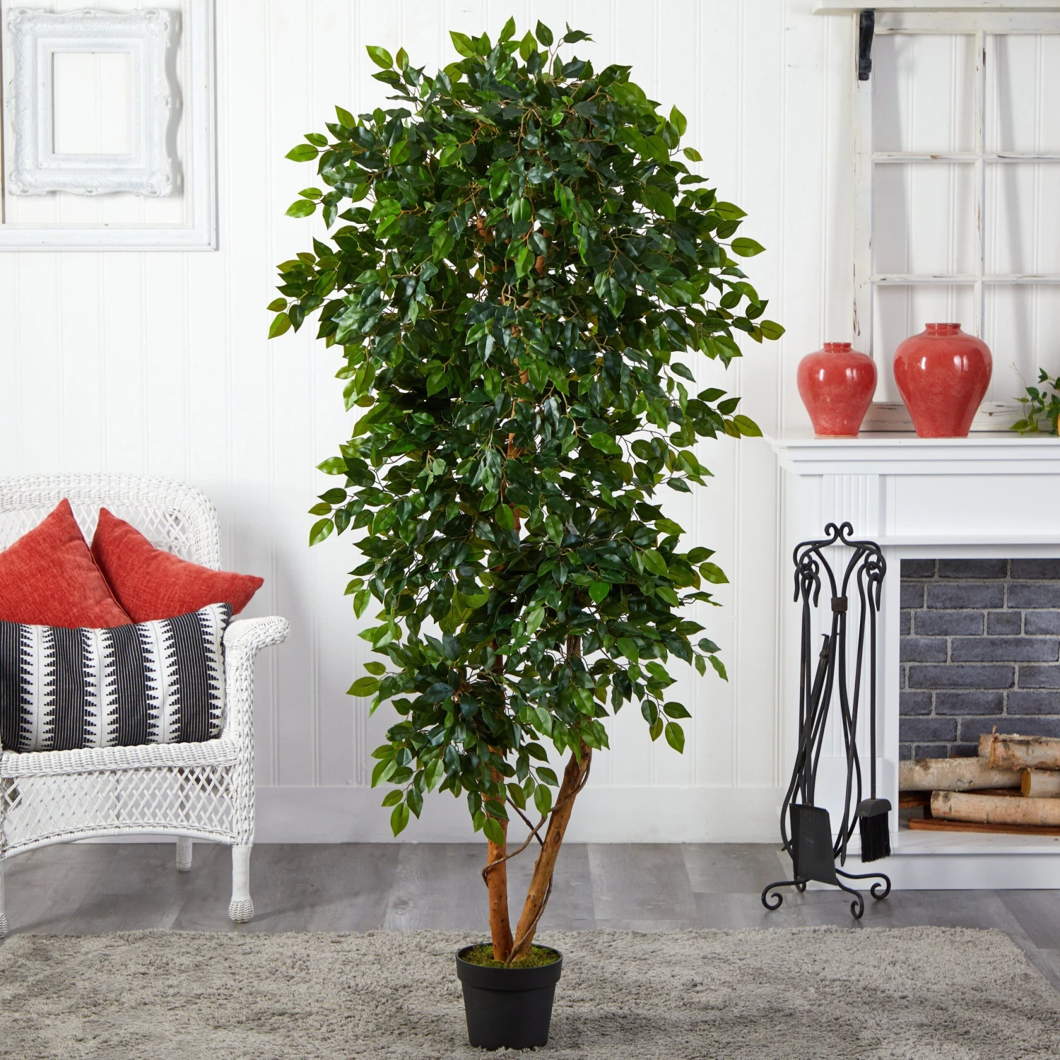 6’ Elegant Ficus Artificial Tree 4 6’ Elegant Ficus Artificial Tree - Image 2
