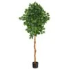 6’ Artificial Ficus Tree -Artificial Flowers Sale artificial 6 ficus artificial tree nearly natural 499182