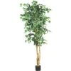 6' Ficus Silk Tree -Artificial Flowers Sale artificial 6 ficus silk tree nearly natural 548133