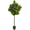 6’ Fiddle Leaf Artificial Tree (Real Touch) -Artificial Flowers Sale artificial 6 fiddle leaf artificial tree real touch nearly natural 892910