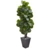 6’ Fiddle Leaf Fig Artificial Tree In Slate Planter 1 6’ Fiddle Leaf Fig Artificial Tree In Slate Planter -Artificial Flowers Sale artificial 6 fiddle leaf fig artificial tree in slate planter nearly natural 887156