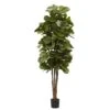 6’ Artificial Fiddle Leaf Fig Tree 2 6’ Artificial Fiddle Leaf Fig Tree -Artificial Flowers Sale artificial 6 fiddle leaf fig tree nearly natural 688988