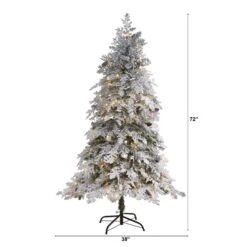 6' Flocked Montana Down Swept Spruce Artificial Christmas Tree With 250 Clear LED Lights 10 6' Flocked Montana Down Swept Spruce Artificial Christmas Tree With 250 Clear LED Lights -Artificial Flowers Sale artificial 6 flocked montana down swept spruce artificial christmas tree with 250 clear led lights nearly natural 390028