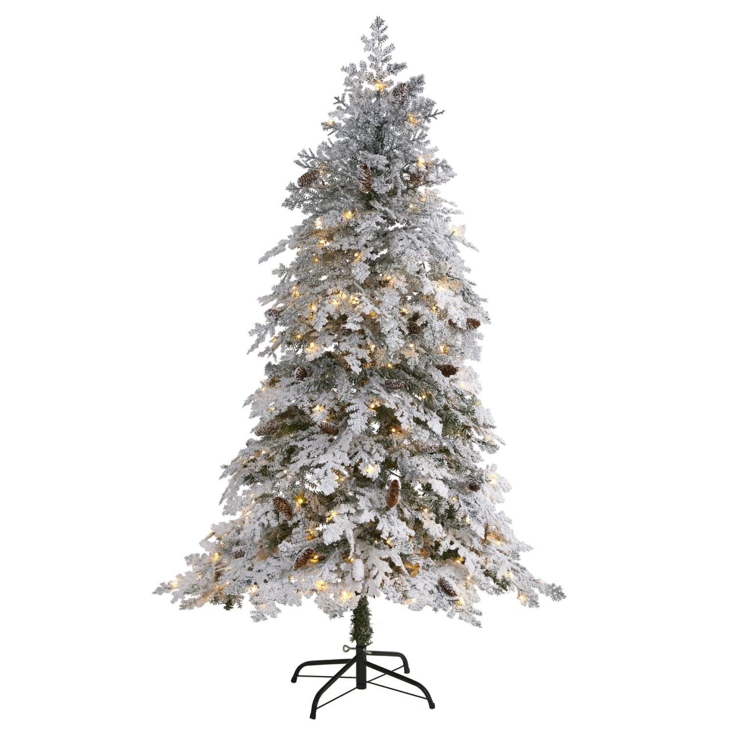 6' Flocked Montana Down Swept Spruce Artificial Christmas Tree With 250 Clear LED Lights 3 6' Flocked Montana Down Swept Spruce Artificial Christmas Tree With 250 Clear LED Lights