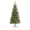 6’ Frosted Swiss Pine Artificial Christmas Tree With 300 Clear LED Lights And Berries 1 6’ Frosted Swiss Pine Artificial Christmas Tree With 300 Clear LED Lights And Berries -Artificial Flowers Sale artificial 6 frosted swiss pine artificial christmas tree with 300 clear led lights and berries nearly natural 438914