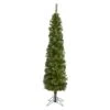 6' Green Pencil Artificial Christmas Tree With 150 Clear (Multifunction) LED Lights And 264 Bendable Branches -Artificial Flowers Sale artificial 6 green pencil artificial christmas tree with 150 clear multifunction led lights and 264 bendable nearly natural 750619