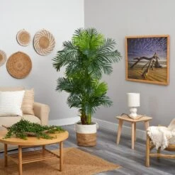 6’ Hawaii Artificial Palm Tree In Handmade Natural Jute And Cotton Planter 9 6’ Hawaii Artificial Palm Tree In Handmade Natural Jute And Cotton Planter -Artificial Flowers Sale artificial 6 hawaii artificial palm tree in handmade natural jute and cotton planter nearly natural 675065