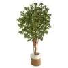 6’ Japanese Maple Artificial Tree In Handmade Natural Jute And Cotton Planter -Artificial Flowers Sale artificial 6 japanese maple artificial tree in handmade natural jute and cotton planter nearly natural 791567