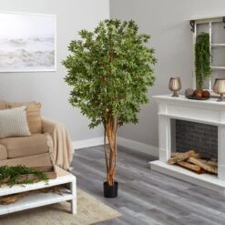 6' Japanese Maple Silk Tree -Artificial Flowers Sale artificial 6 japanese maple silk tree nearly natural 733697