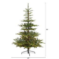 6’ Layered Washington Spruce Artificial Christmas Tree With 350 Clear Lights And 705 Branches -Artificial Flowers Sale artificial 6 layered washington spruce artificial christmas tree with 350 clear lights and 705 branches nearly natural 854028