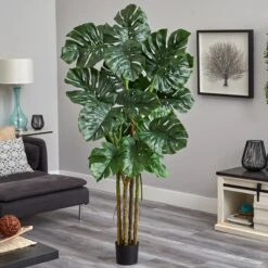 6’ Monstera Tree Artificial -Artificial Flowers Sale artificial 6 monstera tree artificial nearly natural 305155