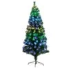 6' Pre-Lit Fiber Optic Artificial Christmas Tree With 220 Colorful LED Lights -Artificial Flowers Sale artificial 6 pre lit fiber optic artificial christmas tree with 220 colorful led lights nearly natural 495237