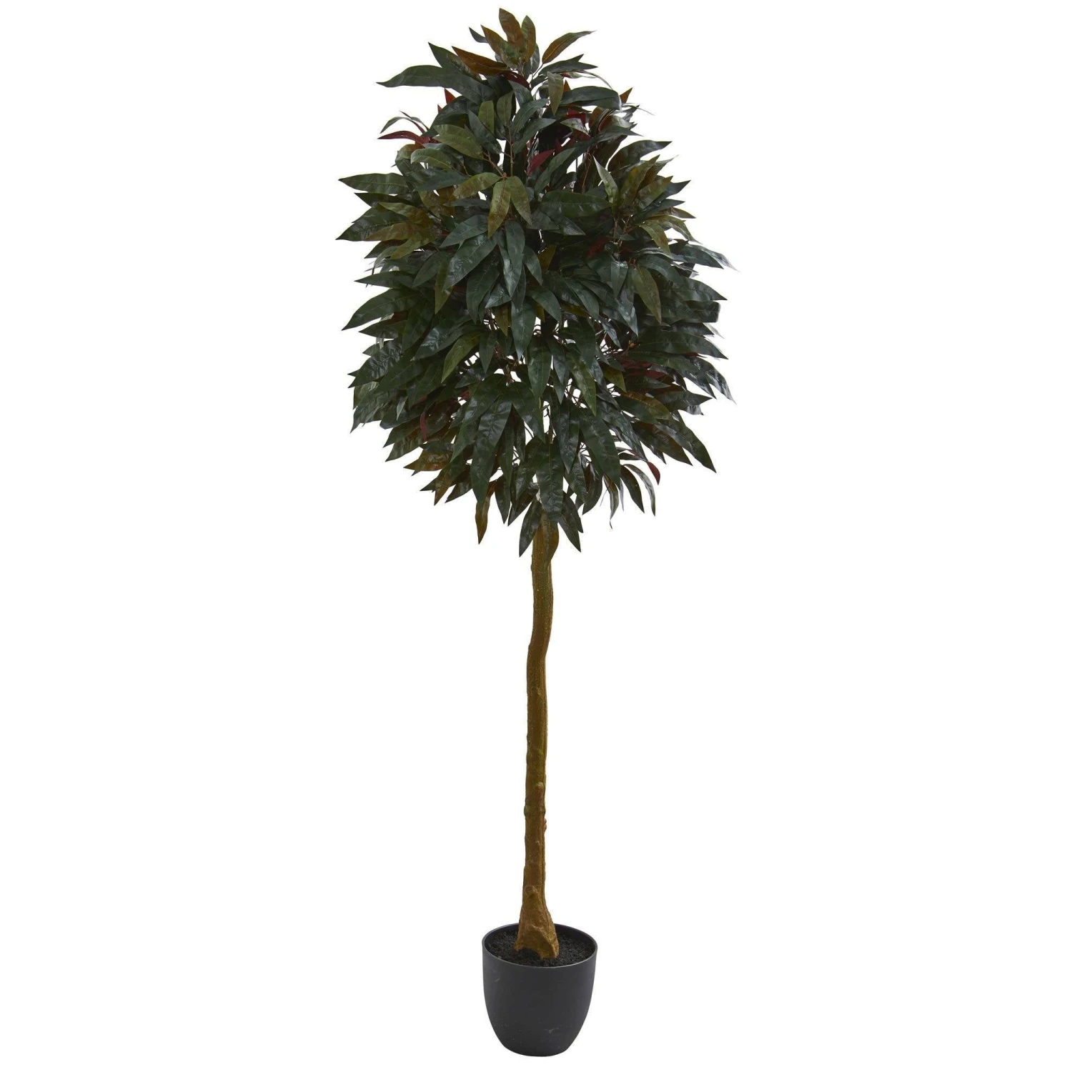 6’ Red Mango Leaf Artificial Tree 3 6’ Red Mango Leaf Artificial Tree