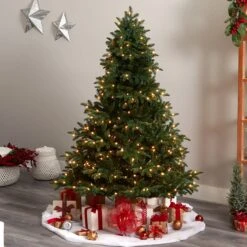 6’ South Carolina Spruce Christmas Tree With 400 White Warm Lights And 1908 Bendable Branches -Artificial Flowers Sale artificial 6 south carolina spruce christmas tree with 400 white warm lights and 1908 bendable branches nearly natural 534931