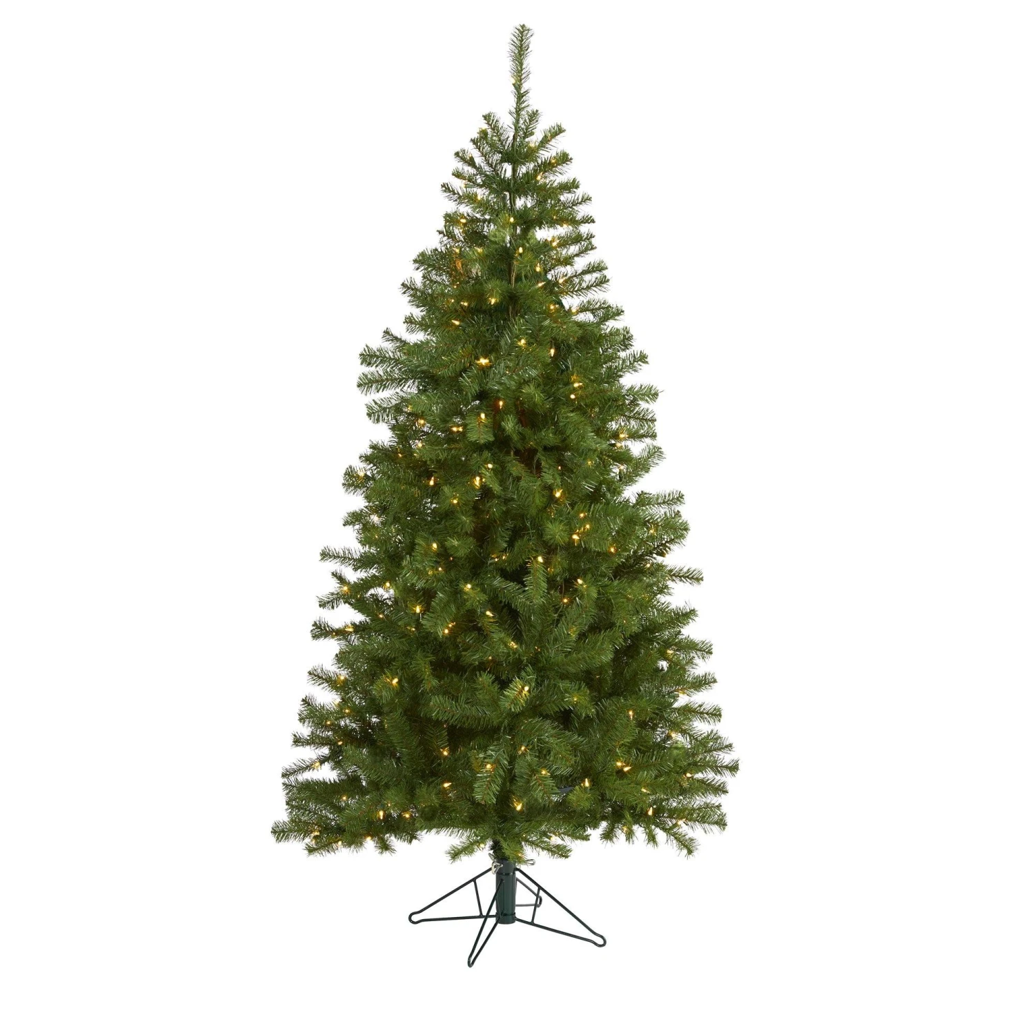 6' Springfield Artificial Christmas Tree With 300 Warm Clear Lights And 596 Tips 3 6' Springfield Artificial Christmas Tree With 300 Warm Clear Lights And 596 Tips