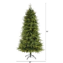 6’ Vancouver Fir “Natural Look” Artificial Christmas Tree With 350 Clear LED Lights And 1870 Bendable Branches -Artificial Flowers Sale artificial 6 vancouver fir natural look artificial christmas tree with 350 clear led lights and 1870 bendabl nearly natural 911754