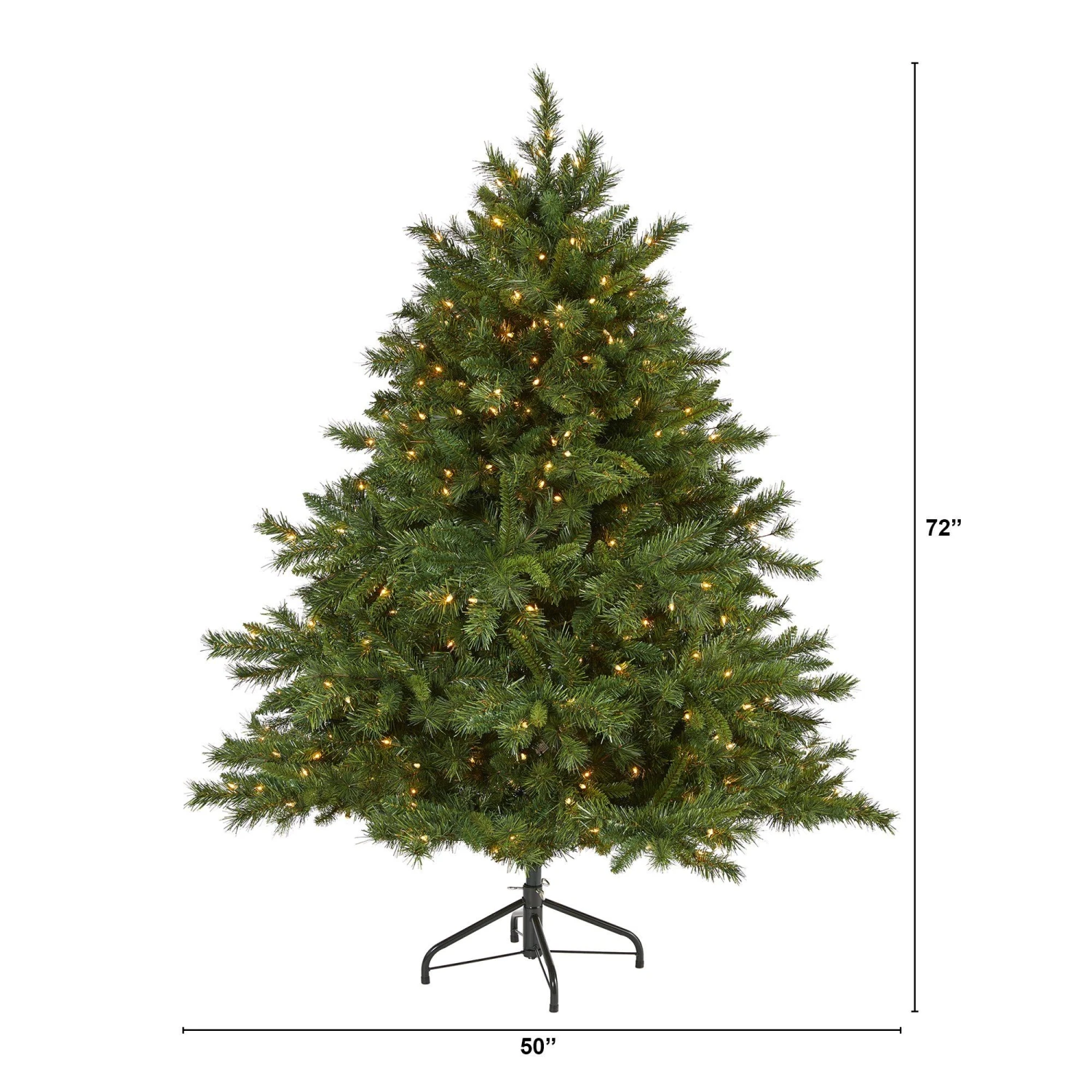 6’ Wyoming Mixed Pine Artificial Christmas Tree With 450 Clear Lights And 1090 Bendable Branches 4 6’ Wyoming Mixed Pine Artificial Christmas Tree With 450 Clear Lights And 1090 Bendable Branches - Image 2