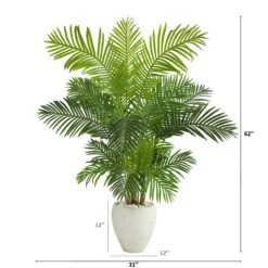 62” Hawaii Palm Artificial Tree In White Planter 6 62” Hawaii Palm Artificial Tree In White Planter -Artificial Flowers Sale artificial 62 hawaii palm artificial tree in white planter nearly natural 830834