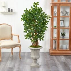 63” Black Olive Artificial Tree In Sand Finished Urn -Artificial Flowers Sale artificial 63 black olive artificial tree in sand finished urn nearly natural 322247