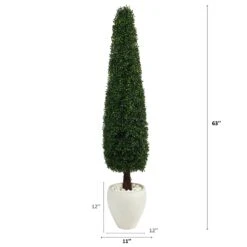 63” Boxwood Topiary Artificial Tree In White Planter (Indoor/Outdoor) 7 63” Boxwood Topiary Artificial Tree In White Planter (Indoor/Outdoor) -Artificial Flowers Sale artificial 63 boxwood topiary artificial tree in white planter uv resistant indooroutdoor nearly natural 652884