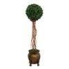 63” English Ivy Single Ball Artificial Topiary Tree In Decorative Planter (Indoor/Outdoor) 1 63” English Ivy Single Ball Artificial Topiary Tree In Decorative Planter (Indoor/Outdoor) -Artificial Flowers Sale artificial 63 english ivy single ball artificial topiary tree in decorative planter uv resistant indooroutdoor nearly natural 591304