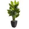 63” Spathyfillum Artificial Plant In Black Planter (Real Touch) -Artificial Flowers Sale artificial 63 spathyfillum artificial plant in black planter real touch nearly natural 612327