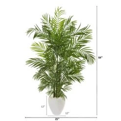Artificial Flowers Sale -Artificial Flowers Sale artificial 64 areca palm artificial tree in white planter uv resistant indooroutdoor nearly natural 903710