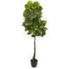 64” Fiddle Leaf Artificial Tree (Real Touch) -Artificial Flowers Sale artificial 64 fiddle leaf artificial tree real touch nearly natural 131477