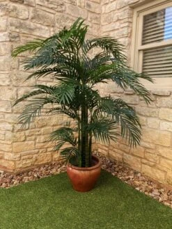 6.5' Areca Palm UV Resistant (Indoor/Outdoor) -Artificial Flowers Sale artificial 65 areca palm uv resistant indooroutdoor nearly natural 112397