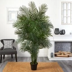 6.5' Areca Palm UV Resistant (Indoor/Outdoor) -Artificial Flowers Sale artificial 65 areca palm uv resistant indooroutdoor nearly natural 860629