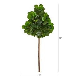 6.5’ Artificial Fiddle Leaf Tree (No Pot) -Artificial Flowers Sale artificial 65 artificial fiddle leaf tree without pot tree nearly natural 987712