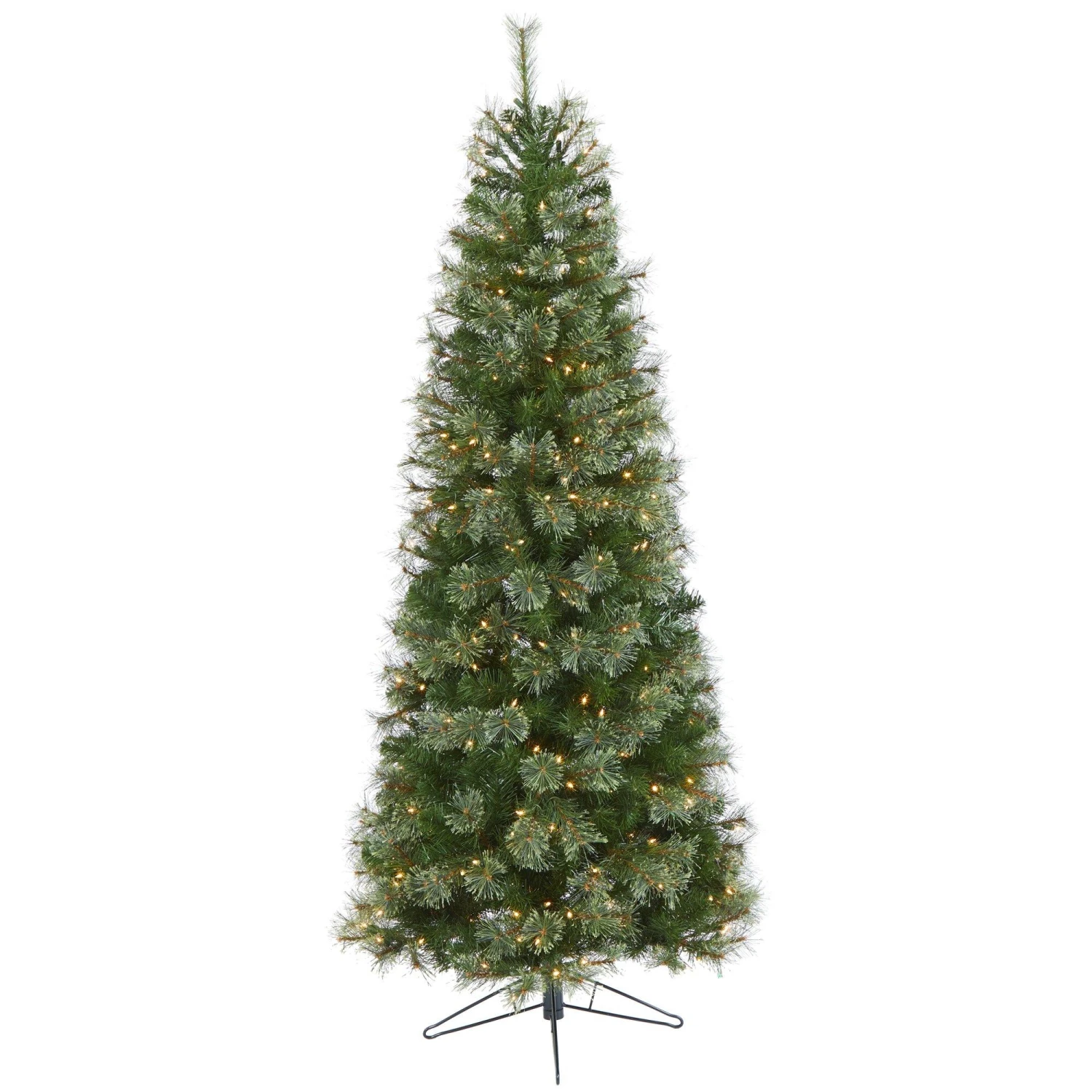 6.5' Cashmere Slim Artificial Christmas Tree With 350 Warm White Lights And 660 Bendable Branches 2 6.5' Cashmere Slim Artificial Christmas Tree With 350 Warm White Lights And 660 Bendable Branches