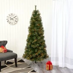 6.5' Cashmere Slim Artificial Christmas Tree With 350 Warm White Lights And 660 Bendable Branches 20 6.5' Cashmere Slim Artificial Christmas Tree With 350 Warm White Lights And 660 Bendable Branches -Artificial Flowers Sale artificial 65 cashmere slim artificial christmas tree with 350 warm white lights and 660 bendable branches nearly natural 751838