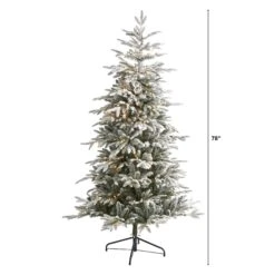 6.5’ Flocked Manchester Spruce Artificial Christmas Tree With 300 Lights And 781 Bendable Branches -Artificial Flowers Sale artificial 65 flocked manchester spruce artificial christmas tree with 300 lights and 781 bendable branches nearly natural 698727