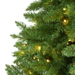 6.5’ Green Valley Fir Artificial Christmas Tree With 350 Clear LED Lights 1125 Bendable Branches -Artificial Flowers Sale artificial 65 green valley fir artificial christmas tree with 350 clear led lights 1125 bendable branches nearly natural 471449