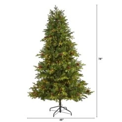 6.5’ Yukon Mountain Fir Artificial Christmas Tree With 450 Clear Lights, Pine Cones And 1236 Bendable Branches 10 6.5’ Yukon Mountain Fir Artificial Christmas Tree With 450 Clear Lights, Pine Cones And 1236 Bendable Branches -Artificial Flowers Sale artificial 65 yukon mountain fir artificial christmas tree with 450 clear lights pine cones and 1236 bendabl nearly natural 800489