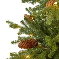 6.5’ Yukon Mountain Fir Artificial Christmas Tree With 450 Clear Lights, Pine Cones And 1236 Bendable Branches 11 6.5’ Yukon Mountain Fir Artificial Christmas Tree With 450 Clear Lights, Pine Cones And 1236 Bendable Branches -Artificial Flowers Sale artificial 65 yukon mountain fir artificial christmas tree with 450 clear lights pine cones and 1236 bendabl nearly natural 943693