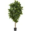 68” Rubber Leaf Artificial Tree -Artificial Flowers Sale artificial 68 rubber leaf artificial tree nearly natural 185297