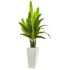 69” Travelers Palm Artificial Tree In White Tower Planter -Artificial Flowers Sale artificial 69 travelers palm artificial tree in white tower planter nearly natural 202991