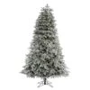 7' Flocked Colorado Mountain Fir Artificial Christmas Tree -Artificial Flowers Sale artificial 7 flocked colorado mountain fir artificial christmas tree with 700 warm white microdot multifuncti nearly natural 594397
