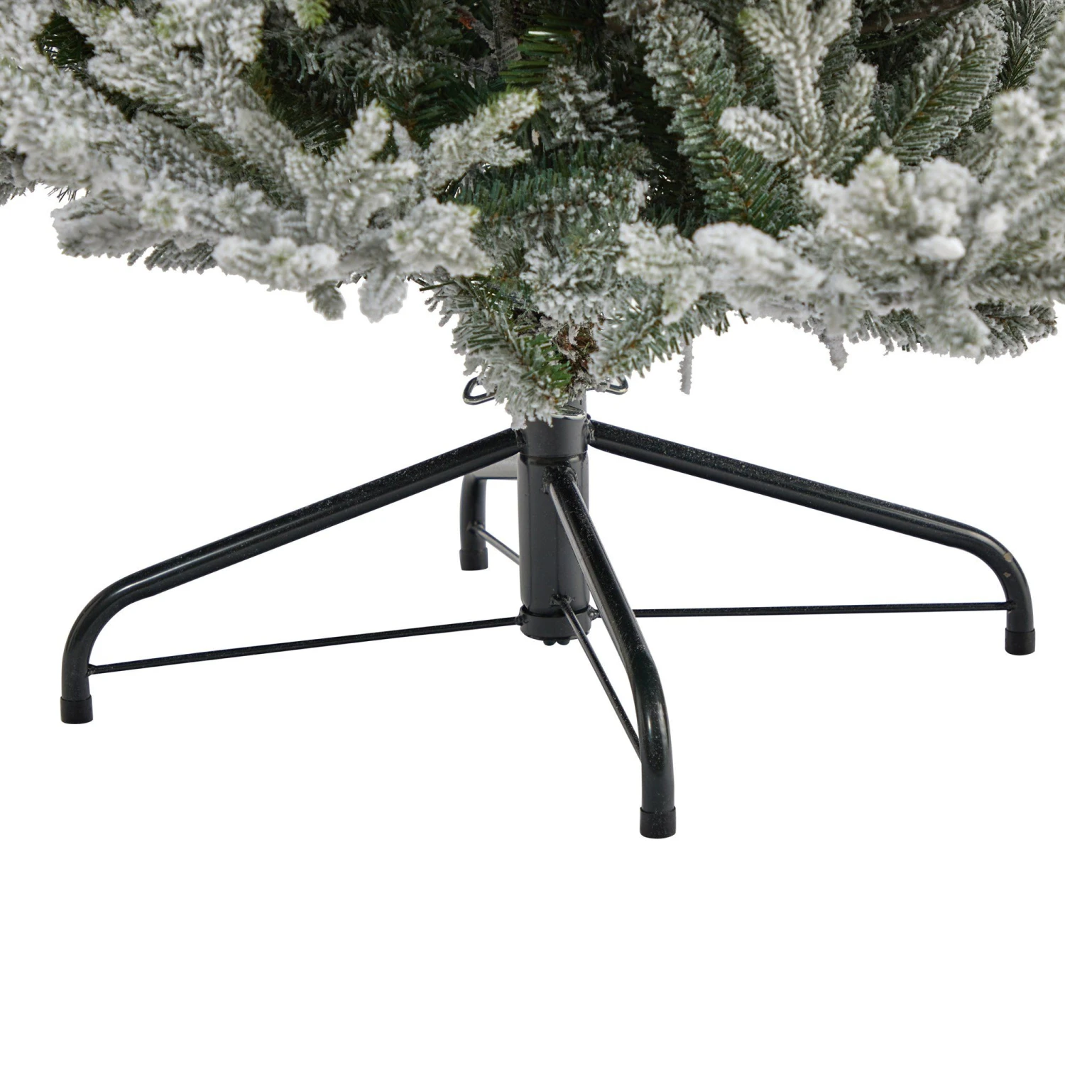 7’ Flocked Fraser Fir Artificial Christmas Tree With 600 Warm White Lights And 3852 Bendable Branches 9 7’ Flocked Fraser Fir Artificial Christmas Tree With 600 Warm White Lights And 3852 Bendable Branches - Image 7