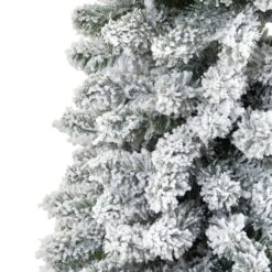 7’ Flocked Pencil Artificial Christmas Tree With 574 Bendable Branches 12 7’ Flocked Pencil Artificial Christmas Tree With 574 Bendable Branches -Artificial Flowers Sale artificial 7 flocked pencil artificial christmas tree with 574 bendable branches nearly natural 898378