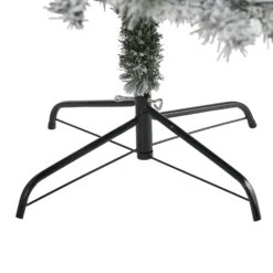 7' Flocked Rock Springs Spruce Artificial Christmas Tree With 350 Clear LED Lights And 800 Bendable Branches -Artificial Flowers Sale artificial 7 flocked rock springs spruce artificial christmas tree with 350 clear led lights and 800 bendable nearly natural 171047